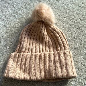 H&M | Blush Winter Hat with Pom